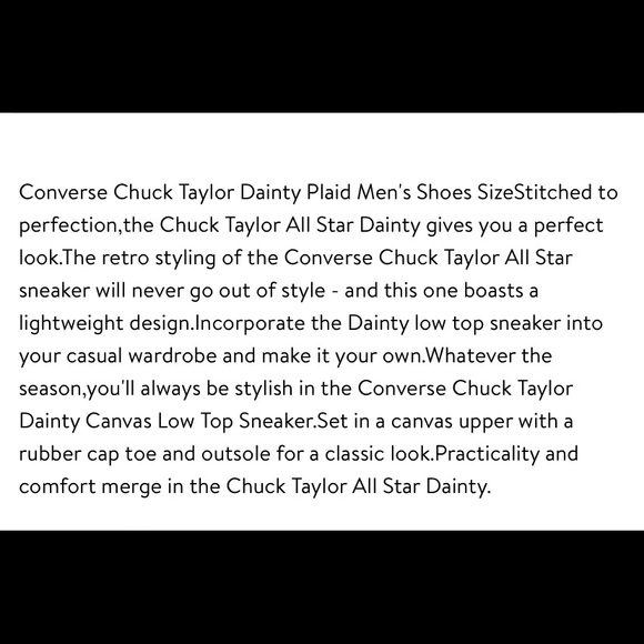 Converse Dainty Plaid Canvas 😎 - Picture 11 of 12